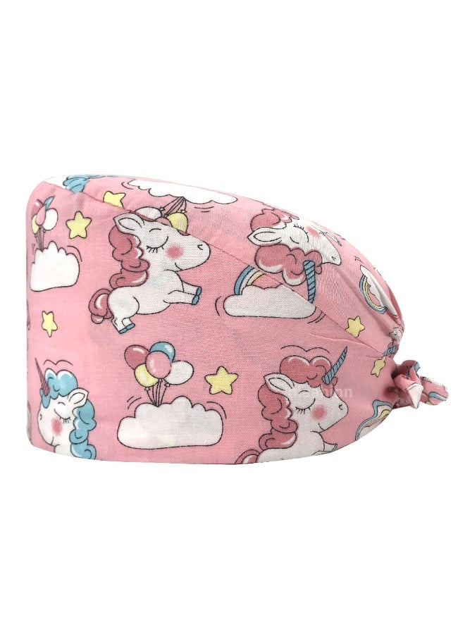 NIBEMINENT Surgical Scrub Cap Printing Medical Working Hat  Cotton Women Men Beautician Dust Proof Cooking Chef Nurse Head Caps