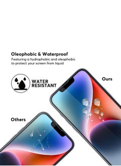 Houmt Pack of 2 Screen Protector for 14/14 Pro 6.1 inch Sensor Protection Dynamic Island Case Friendly Tempered Glass Film 9H Hardness HD Clear For Apple iPhone 14/14 Pro  •	Works For iPhone 14/14 Pro 2022  - Image 5