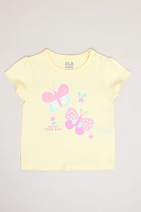 أر أند بي Printed T-Shirt and Shorts Set