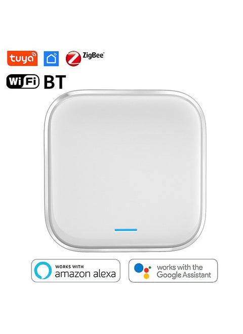 Smart Home Hub,TUYA WIFI BT ZIGBEE  Mini Smart Multi-Mode Hub Works with 2.4GHz WiFi Zigbee 3.0 Replacement for Alexa, Google Assistant