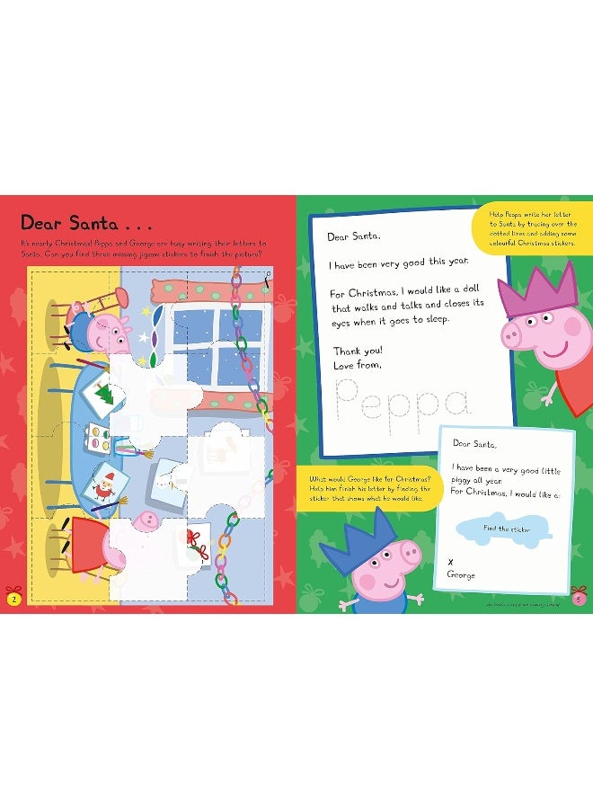 Peppa Pig: Peppa's Christmas Fun Sticker Activity Book - Image 2