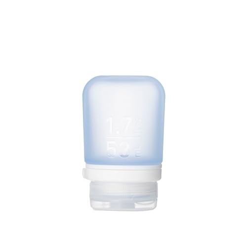 humangear GoToob+ (Small) | Refillable Silicone Travel Bottle | Locking Lid | Food-Safe Material | Blue, Small (1.7 fl.oz; 53ml) - Image 1