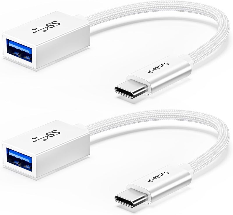 Syntech USB Type C to USB Adapter, Aluminum Alloy, Male to Female, 5 Gbps Transfer Speed, Compatible with iPhone, MacBook, iPad, Pixelbook, Dell, Surface, Lenovo, Samsung Galaxy - Image 1