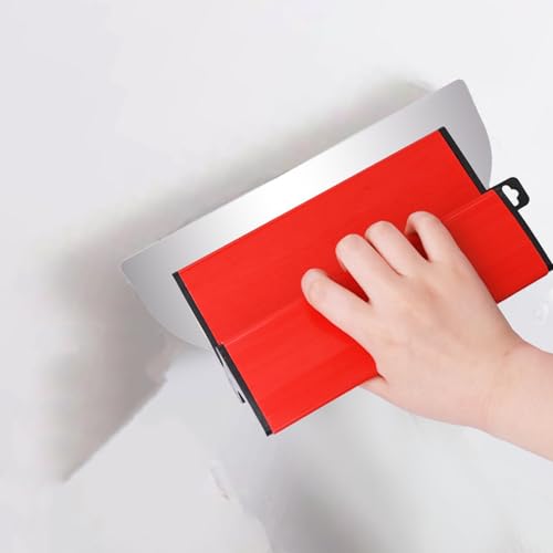 Oligitdi Wall Plastering Tool - 25cm Durable Stainless Steel Blade with PVC Reinforced Handle, Removable & Replaceable, for Floor Screeding/Seawall Mud/Ceiling Construction - Image 1