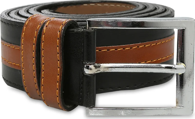 فاريتا Stripe Detailed Black Sport Men's Belt