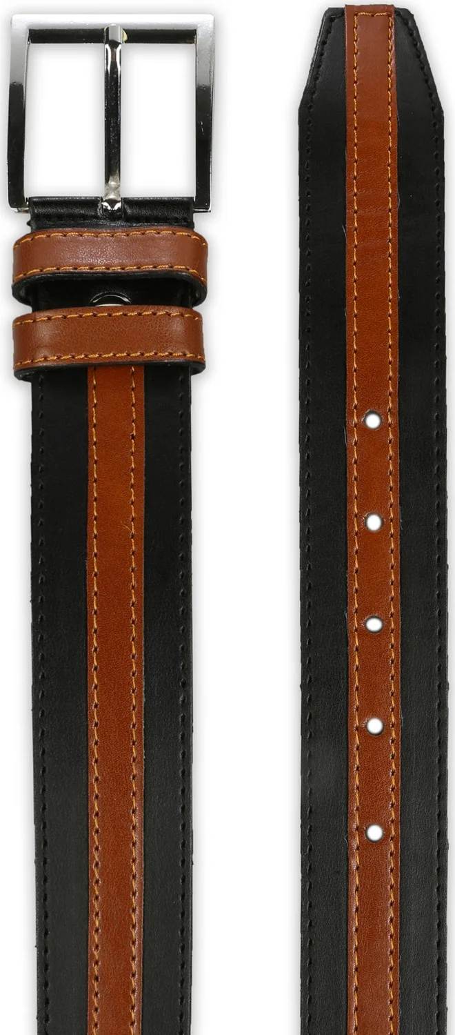 فاريتا Stripe Detailed Black Sport Men's Belt
