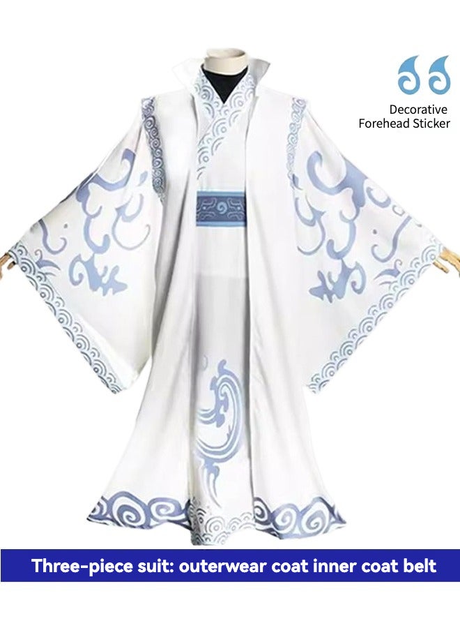 SHABILI Anime Cosplay Costume for Kids 130cm Polyester Roleplay Outfit with Forehead Sticker and Headband Unisex Boys Girls School Drama Performance Dress Up Set for Birthday Stage Photo Shoots - Image 2