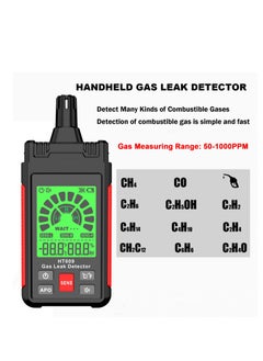 Y&D Gas Leak Detector, New Natural Detector with Audible & Visual Alarm, Temp and Humidity Measure, Locates Combustible Sources Like Methane, Propane, for Home (Includes Battery x3)  - Image 3
