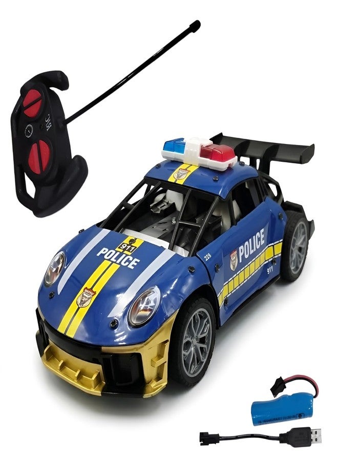 WireScorts Rechargeable Metal Remote Control Car for Kids, High Speed RC Car for Kid, RC Car for Kids, Metal Die Cast Remote Control Car for Boys with Light, Pack of 1, Multicolor - Image 1