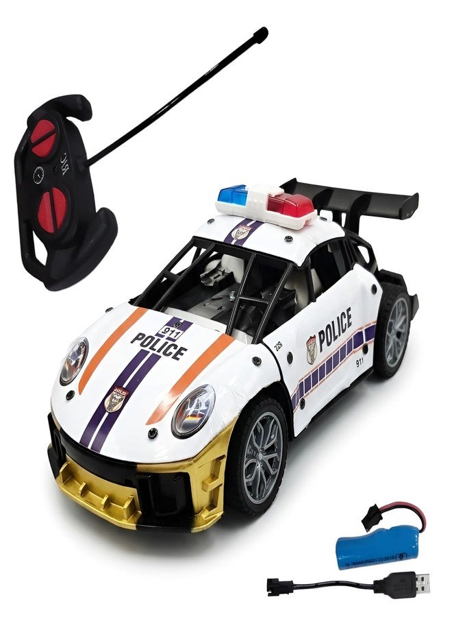 WireScorts Rechargeable Metal Remote Control Car for Kids, High Speed RC Car for Kid, RC Car for Kids, Metal Die Cast Remote Control Car for Boys with Light, Pack of 1, Multicolor - Image 3