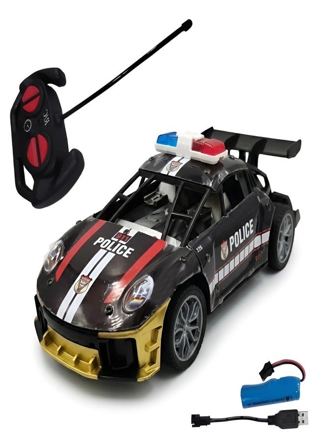 WireScorts Rechargeable Metal Remote Control Car for Kids, High Speed RC Car for Kid, RC Car for Kids, Metal Die Cast Remote Control Car for Boys with Light, Pack of 1, Multicolor - Image 2