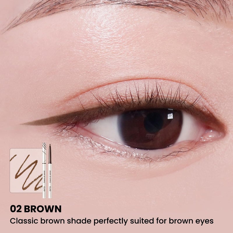CLIO PROFESSIONAL CLIO SHARP, SO SIMPLE WATERPROOF PENCIL LINER 02 BROWN (NEW) - Image 4