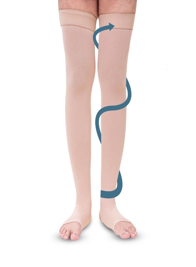 Sorgen Class II Medical Compression Stockings for Varicose Veins | Class 2 Thigh Length | Class II Compression Socks | Varicose veins stockings for Men and Women 23-32 mm Hg (Small) - Image 1