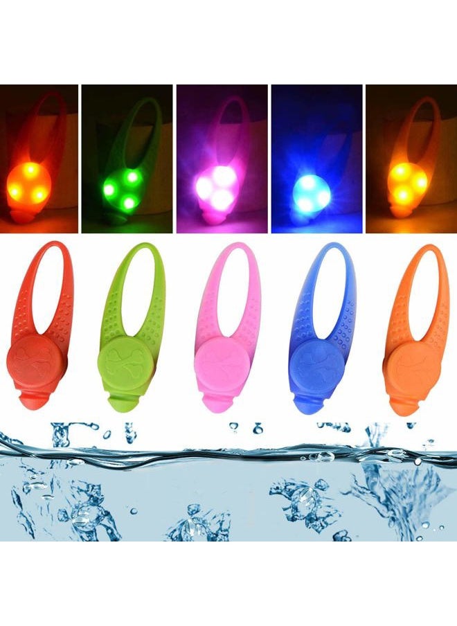 AMNQUERXUS - Pet Dog Cat Collar LED Christmas Lights, Clip on Light Up Dog Collar Light Gifts for Small Medium Large Dogs Cats Visible, Safe & Seen at Night, Waterproof (5 Pack) - Image 1