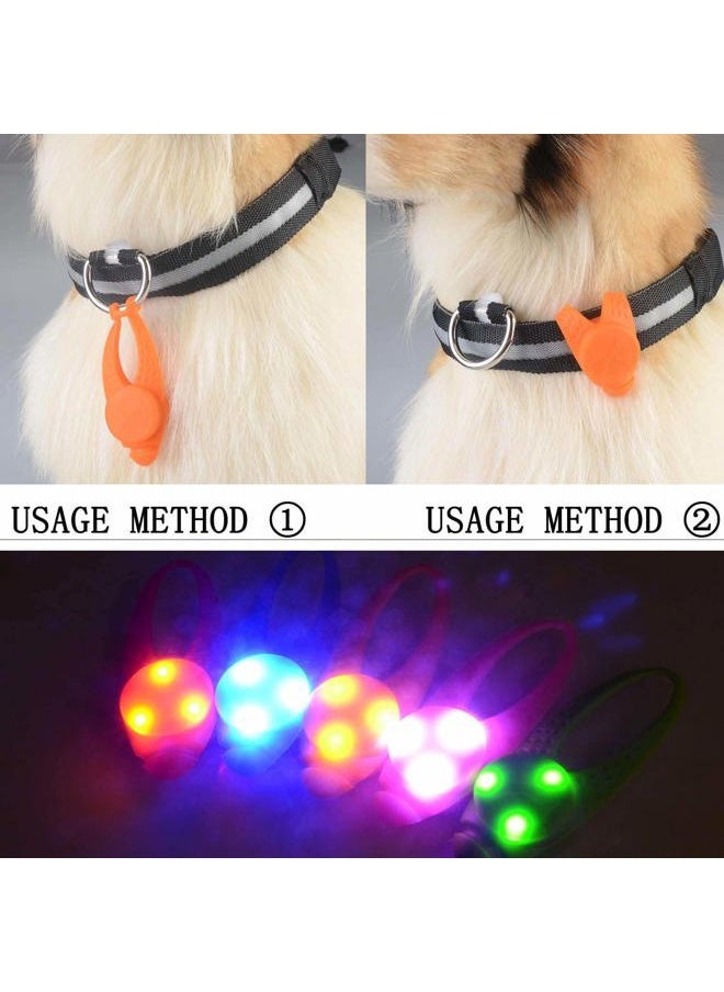 AMNQUERXUS - Pet Dog Cat Collar LED Christmas Lights, Clip on Light Up Dog Collar Light Gifts for Small Medium Large Dogs Cats Visible, Safe & Seen at Night, Waterproof (5 Pack) - Image 1