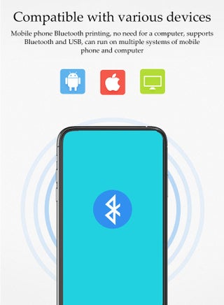 Thermal Receipt Printer，Bluetooth Printing Receipt Machine，Voice Announcements, Waterproof and Dustproof，Compatible with Android/Windows/Linux, Retailer, Restaurant Use - view 4