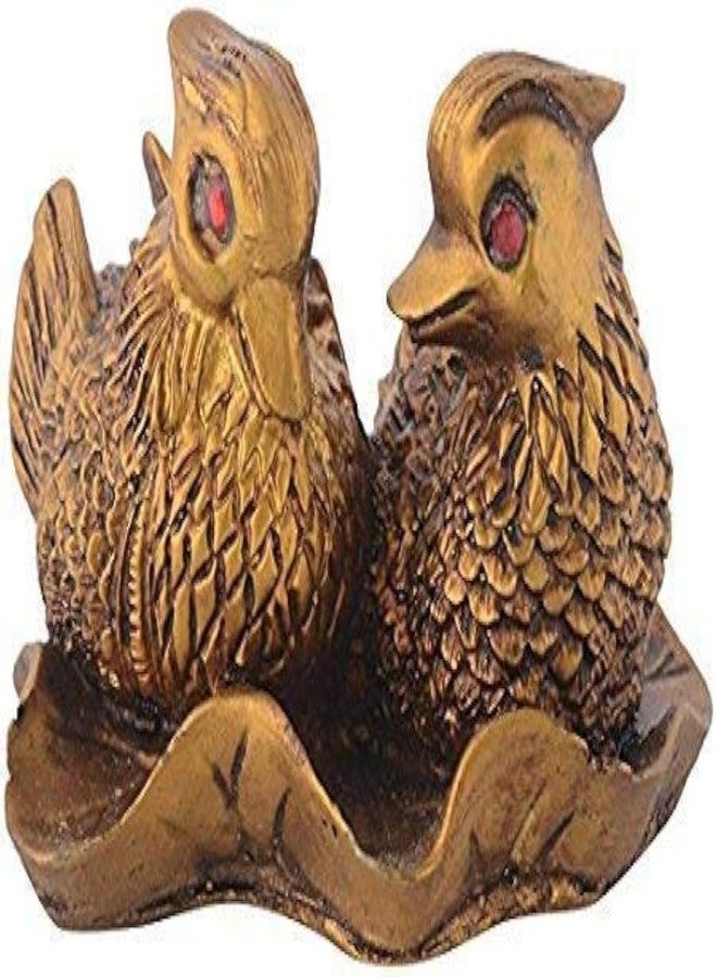 GJ Feng Shui Polyresin Mandarin Ducks for Good Luck, Prosperity & Success - Image 1