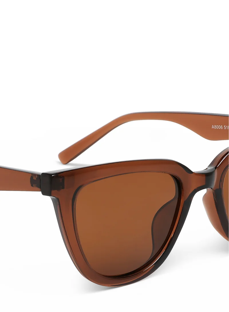 London Rag Cat Eye UV Sunglasses in Brown