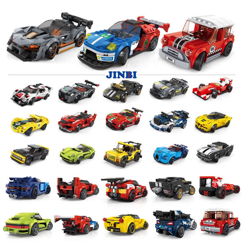 Wanger 2870 Compatible With Lego Children And Boys Small Particle Formula Racing Car Series Assembled Building Block Toys - Image 3