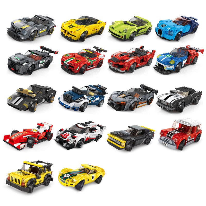 Wanger 2870 Compatible With Lego Children And Boys Small Particle Formula Racing Car Series Assembled Building Block Toys - Image 4