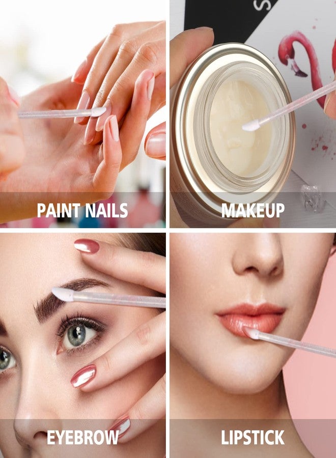 g2plus 100PCS Glitter Crystal Lip Brush, Disposable Lip Brushes Lip Gloss Applicators Lipstick Gloss Wands Applicator Perfect Makeup Tool Kits (Black) - Image 5