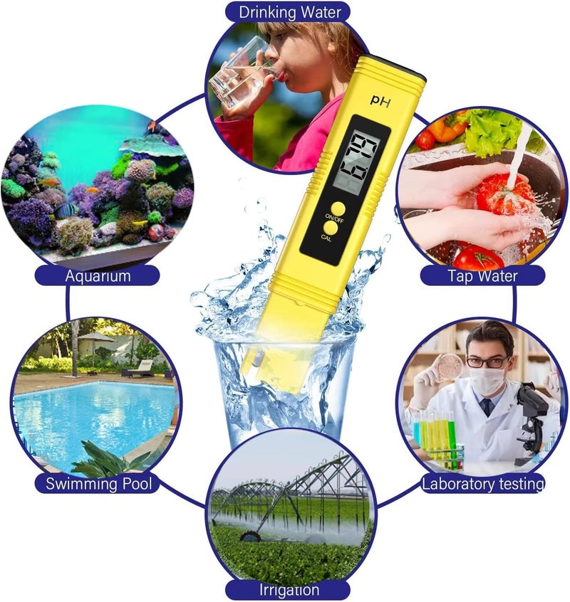 Meridian Digital Water pH Meter Tester Pen - 0.01 Accuracy, 0-14 pH Range CT - Image 3