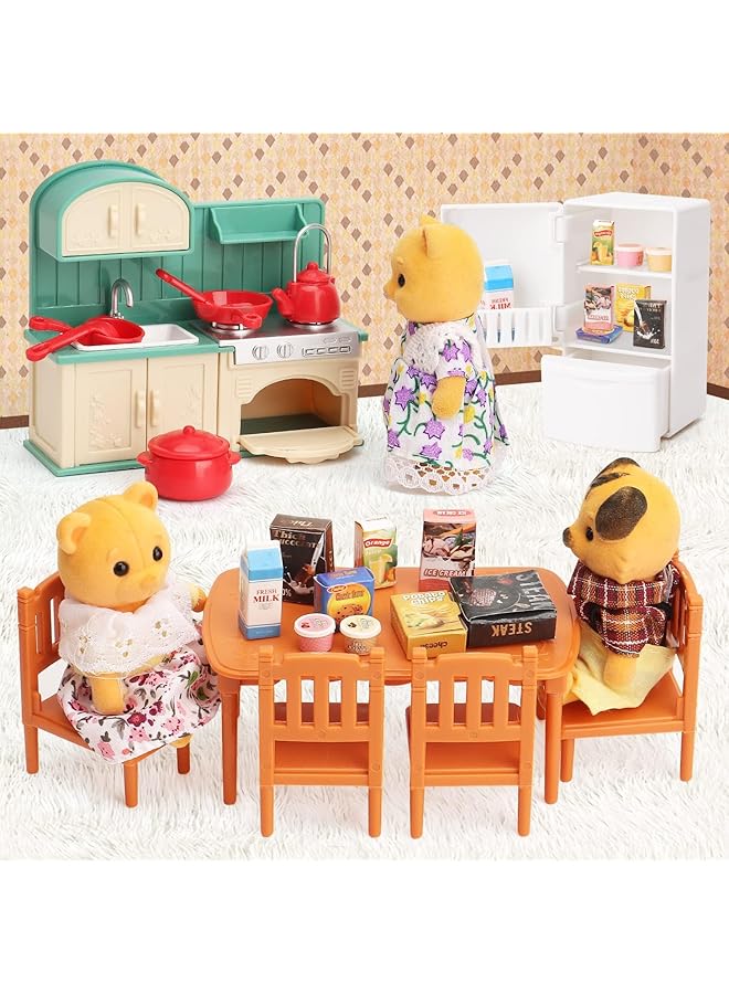 KASTWAVE Comfy Living Room Set Toy Dollhouse Furniture & Accessories Set Miniature Doll House Accessories Pretend Play Toys For Boys Girls & Toddlers Age - Image 5