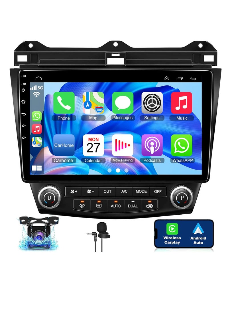 Generic - 4+64 Android 12 for 2003-2007 Hondas Accord Car Stereo Radio, 10.2 Inch IPS Touch Screen with Wireless Carplay/Wired Android Auto, DSP, Bluetooth 5.2, Backup Camera, Support OBD2/DVR/TPMS… - Image 1