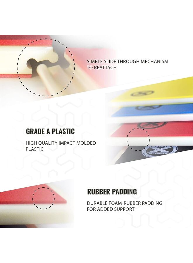 LAMAY 2 PCS FOR Red (10 years old) ANG Yellow (under 7 years old) Taekwondo Karate and Martial Arts Board, Karate Breaking Board for Kids and Adults, Boxing Equipment and Karate Breaking Boar - Image 4