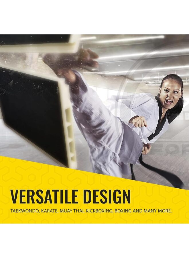 LAMAY 2 PCS FOR Red (10 years old) ANG Yellow (under 7 years old) Taekwondo Karate and Martial Arts Board, Karate Breaking Board for Kids and Adults, Boxing Equipment and Karate Breaking Boar - Image 2