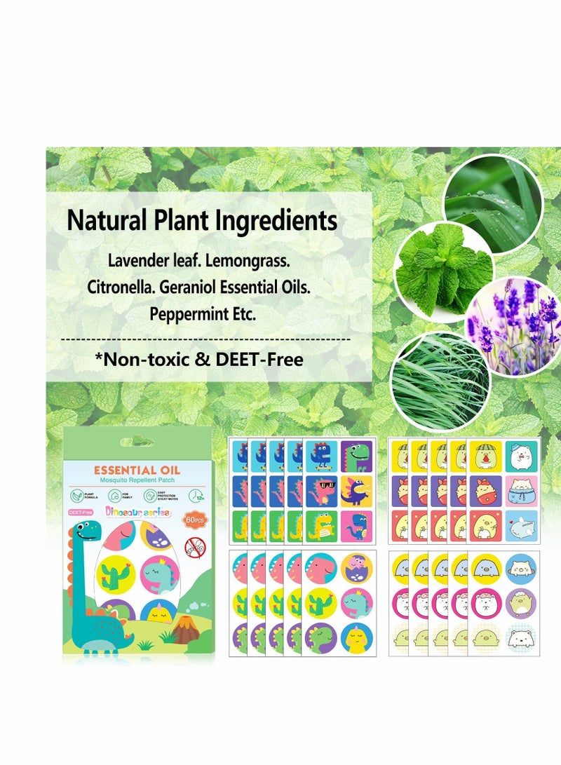 SYOSI Mosquito Repellent Bracelet, Stickers, Natural Pure Essential Oil Insect Repellent Patches (12 Pcs Bands + 120 Pcs Stickers)  - Image 2
