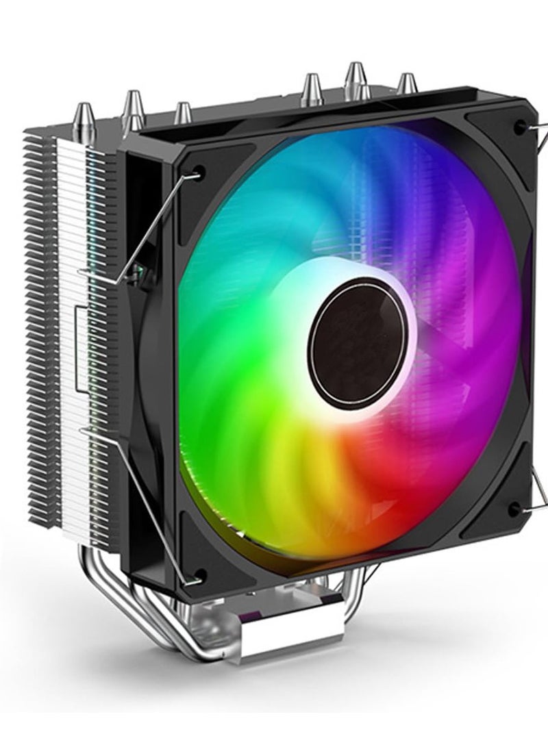 Loquat ARGB CPU Air Cooler, AK120 SE ARB, 4 Heatpipes, PWM Quiet Fan CPU Cooler with S-FDB Bearing, for AMD AM4/AM5/Intel LGA1700/1150/1151/1200  - Image 1
