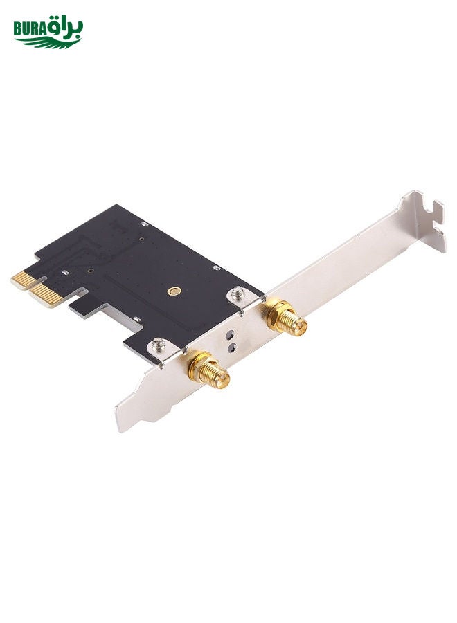 BURAQ EDUP EP-9620 2 in 1 AC1200Mbps 2.4GHz & 5.8GHz Dual Band PCI-E 2 Antenna WiFi Adapter External Network Card + Bluetooth  - Image 4