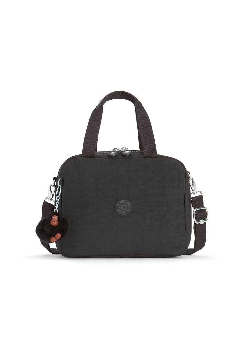 كيبلينغ ميو صندوق غداء كبير (مع جيب لعربة) أسود داكن - Image 1