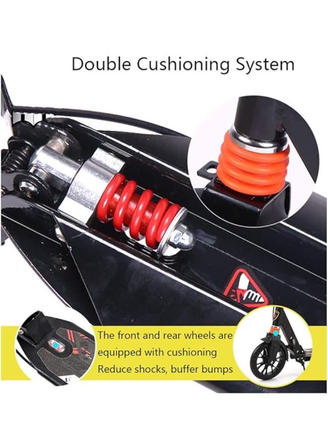 ZCM-Scooter Adults Scooters with Big Wheels, Scooter Adult Folding, disc Brake, Double Shock Absorption, Support 220 Lbs Weight, Suitable For Campus And City Trips?Non-electric)  - Image 3