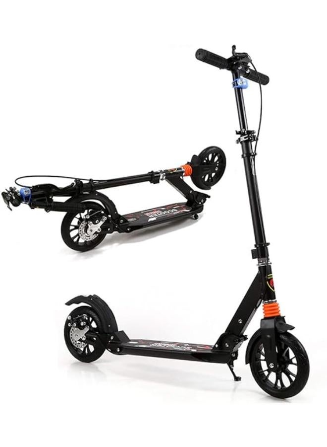 ZCM-Scooter Adults Scooters with Big Wheels, Scooter Adult Folding, disc Brake, Double Shock Absorption, Support 220 Lbs Weight, Suitable For Campus And City Trips?Non-electric)  - Image 1