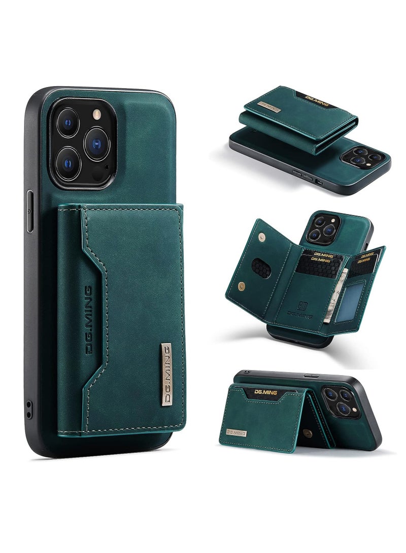 iPhone 15 Pro Max protection case, back cover with detachable magnetic ID card wallet, shockproof case, made of thermoplastic polyurethane  - Image 1
