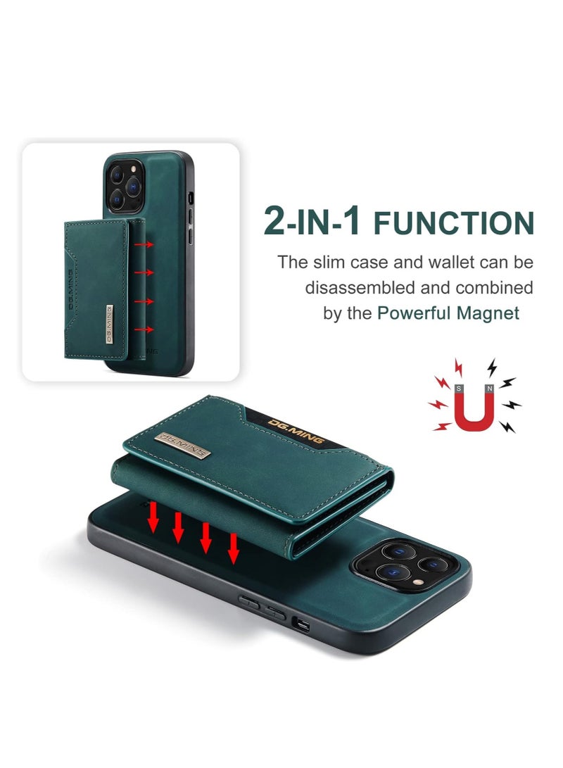 iPhone 15 Pro Max protection case, back cover with detachable magnetic ID card wallet, shockproof case, made of thermoplastic polyurethane  - Image 4