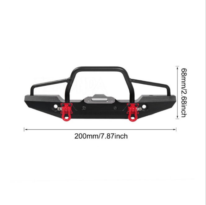 1/10 Climbing Car Trx-4 Axial Scx10Ii 90046 Metal Front Anti-Collision Bumper Front Bar - Image 5