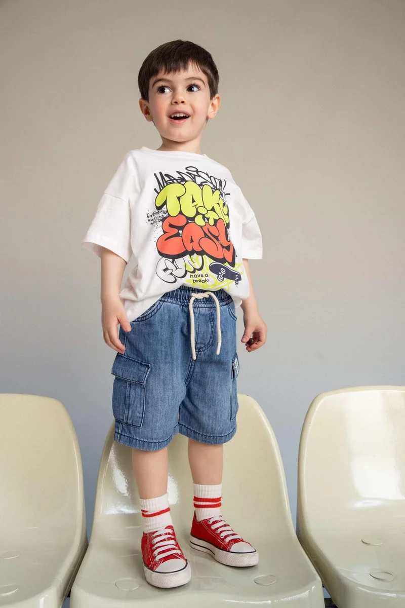 ديفاكتو Baby Boy Regular Fit Shorts