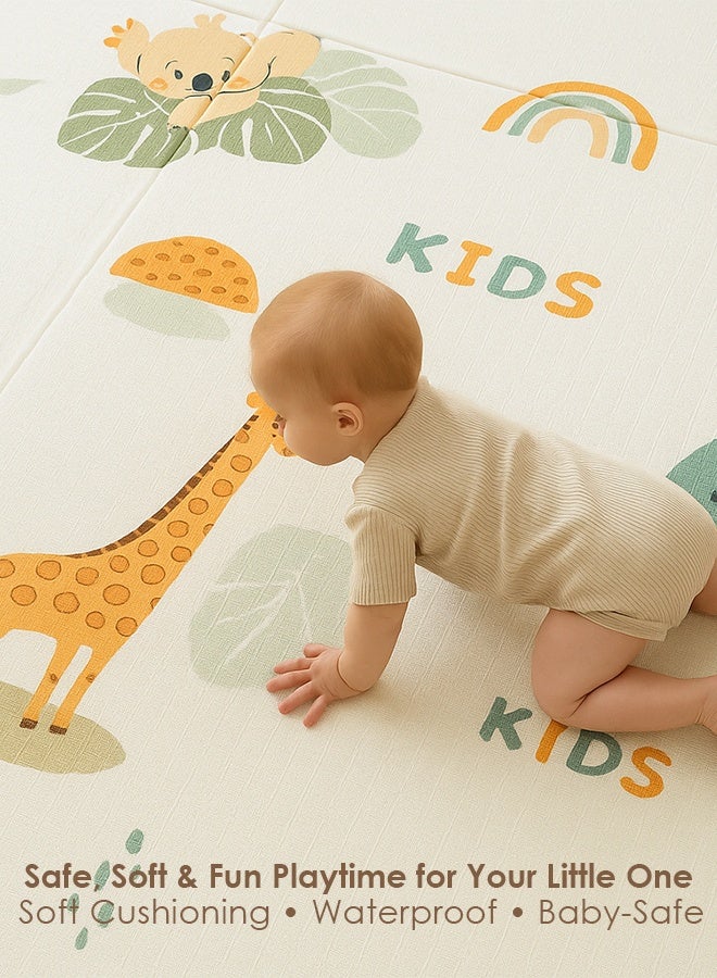 Cute 'N' Cuddle Baby Play Mat – Soft, Non-toxic Foam Mat For Infants & Toddlers, Foldable, Waterproof, Crawling & Activity Mat, 200x180cm - Image 4