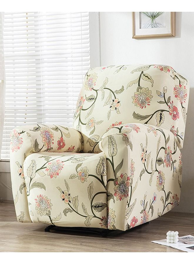 Sharpdo Retro Single Seater Elastic Stretch Sofa Slipcover - Durable Polyester, 360° Full Wrap, Machine Washable & Pet Hair Resistant - Image 1