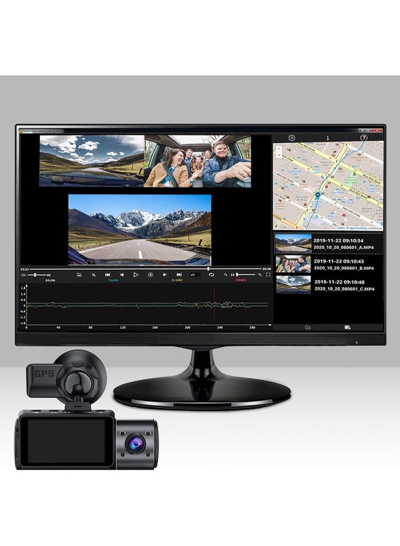 Vantrue N4, T3 Dash Cam GPS Receiver Module Type C USB Port Car Suction Cup Mount for Windows and Mac - Image 5