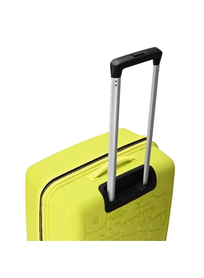 Skybags Play Check-in 24 Inch Polypropylene(PP), 4 Spinner Double Wheel Trolley Bags for Travel, Hard Case Lightweight Bag with TSA Lock, Tough Suitcase for Travel (Medium), Lime Green