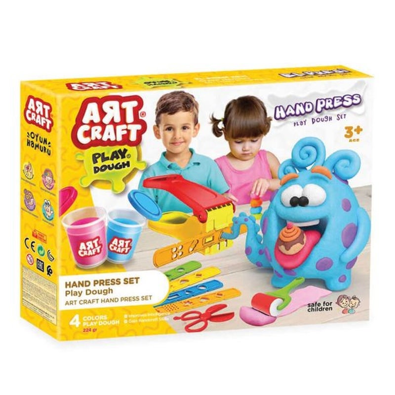 Dede - Art Craft Hand Press Play Dough Set 224 Gram - 03618