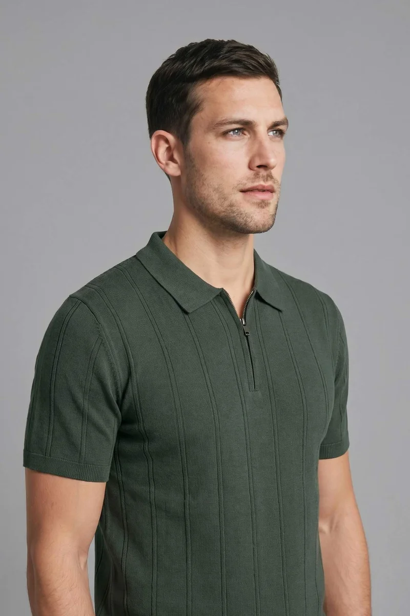 DeFacto Standard Fit Knit Short Sleeve Polo T-shirt