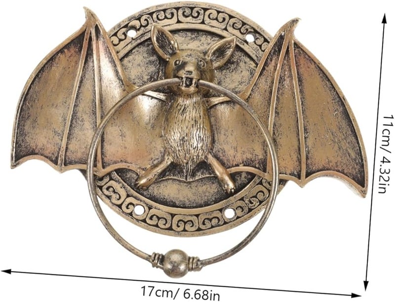 Antique Villa Door Ring Bat Shape Door Knocker Decorative Front Door Bell - Image 3
