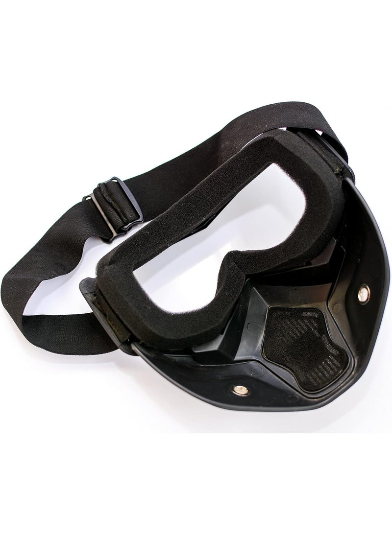 Motorcycle Face Shield Black - Image 2