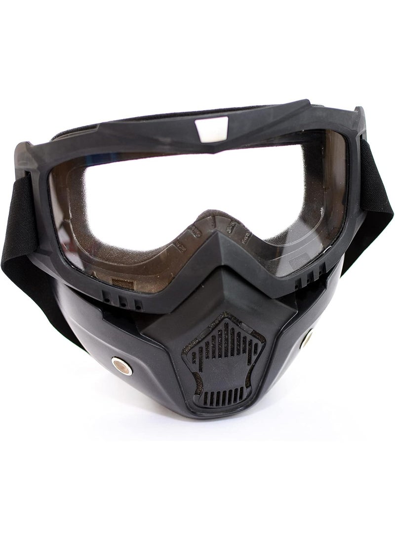Motorcycle Face Shield Black - Image 3