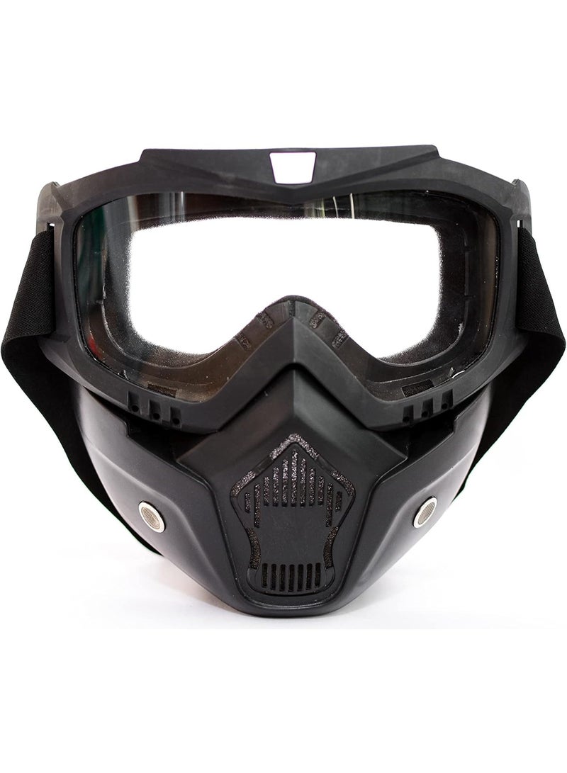 Motorcycle Face Shield Black - Image 1